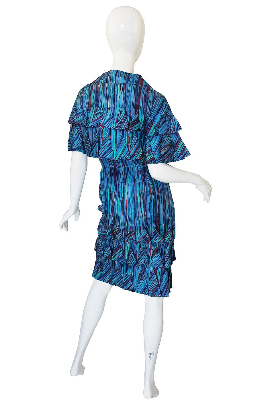 1950s Cornelia Couturier Silk Cape & Dress