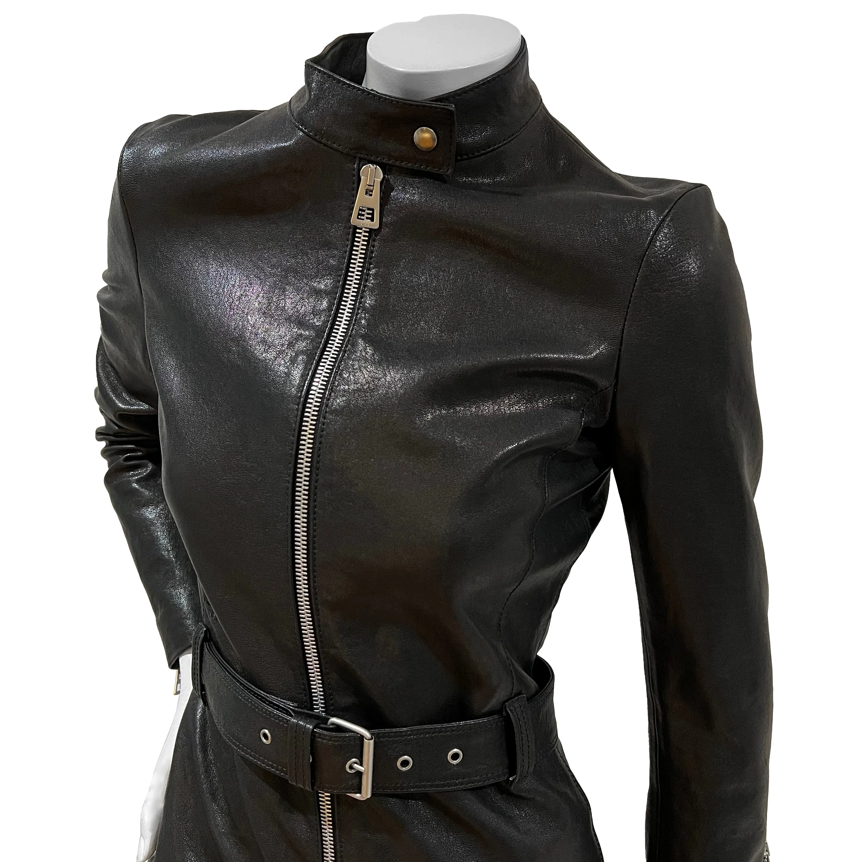 2020 Black Leather Jumpsuit