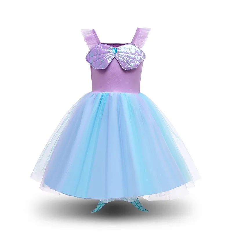 Ariel Little Mermaid Inspired Girls Dress