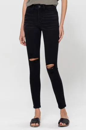 Back in Black Distressed Skinnies by Vervet