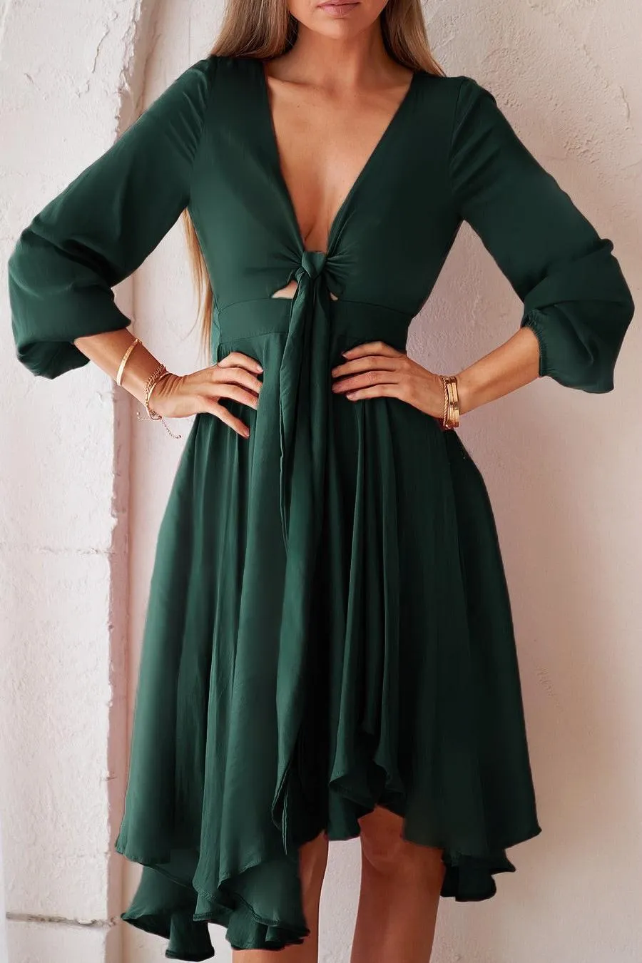 Balance Dress - Emerald Green