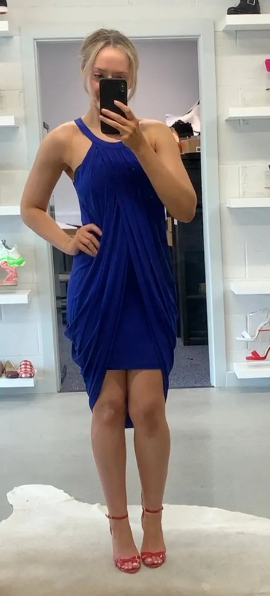 BCBGMaxaria Cobalt Bodycon Dress XS