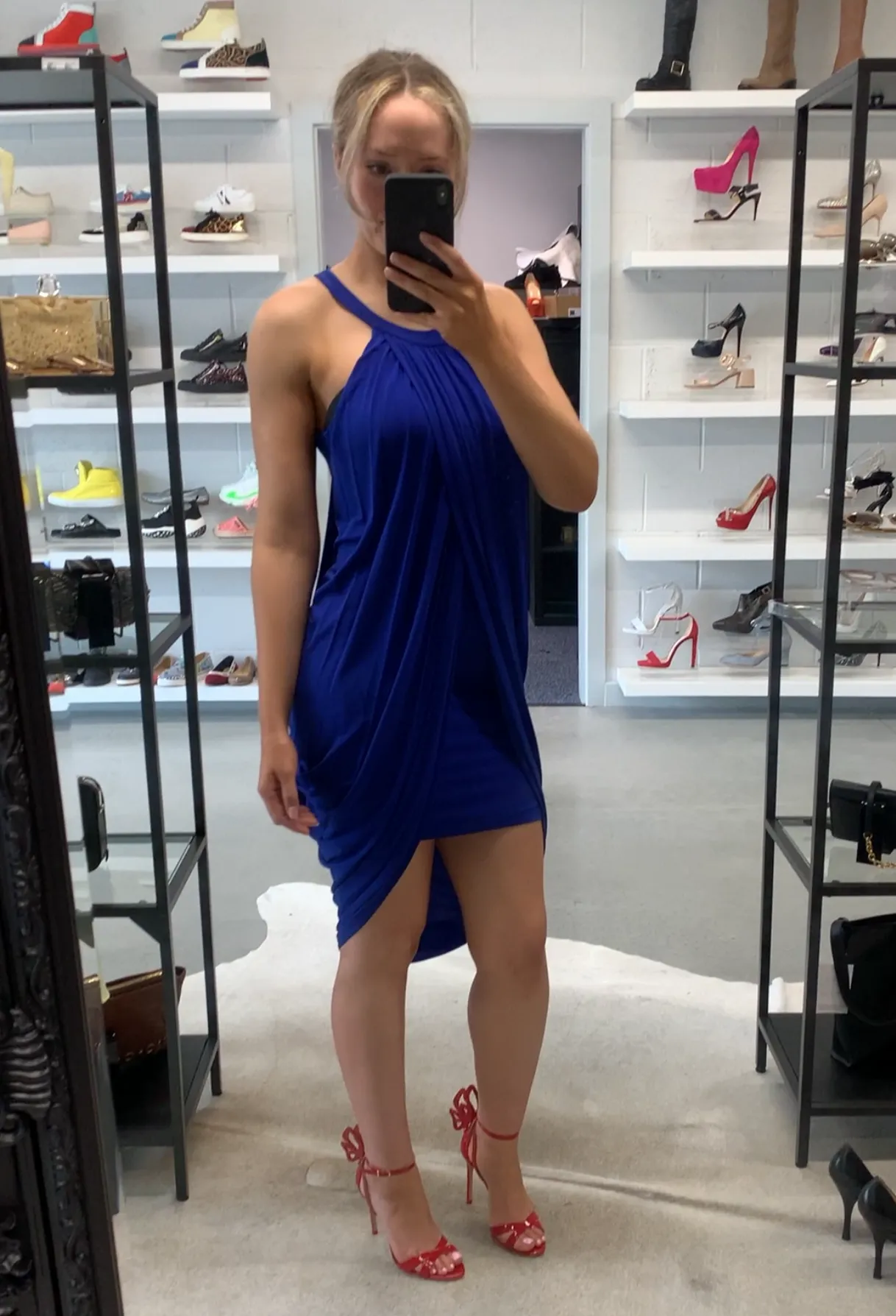 BCBGMaxaria Cobalt Bodycon Dress XS