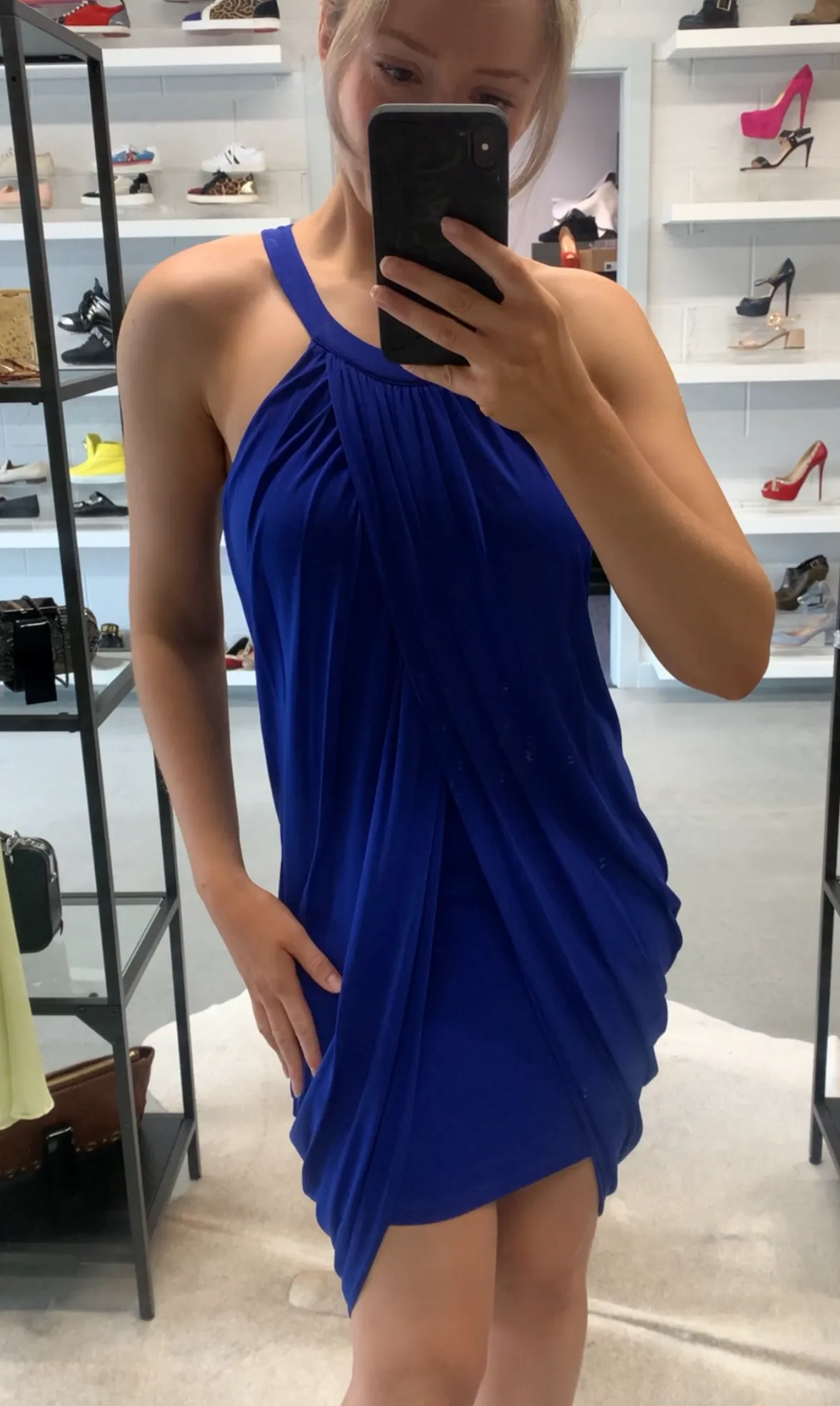 BCBGMaxaria Cobalt Bodycon Dress XS