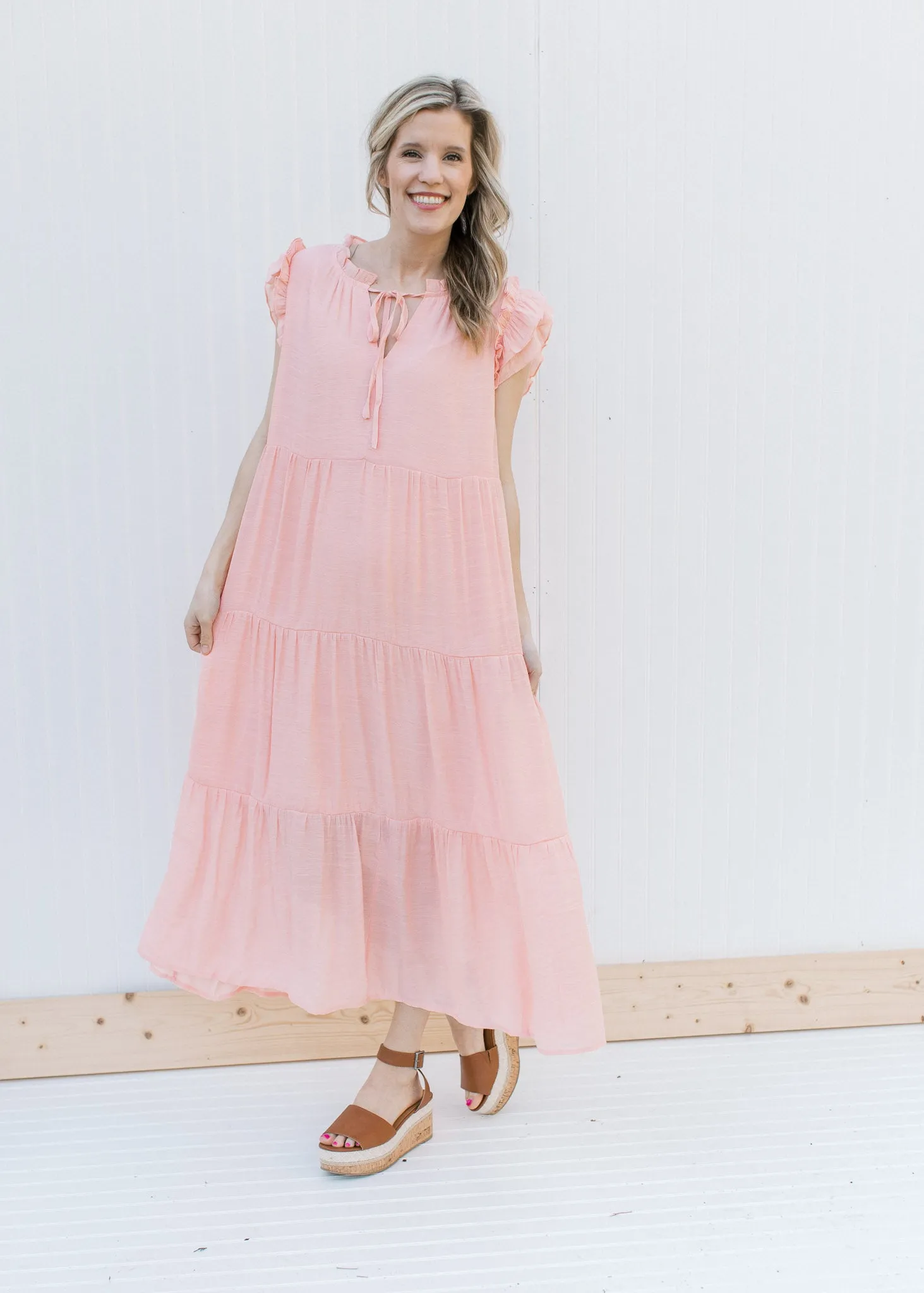 Blush and Ruffles Dress