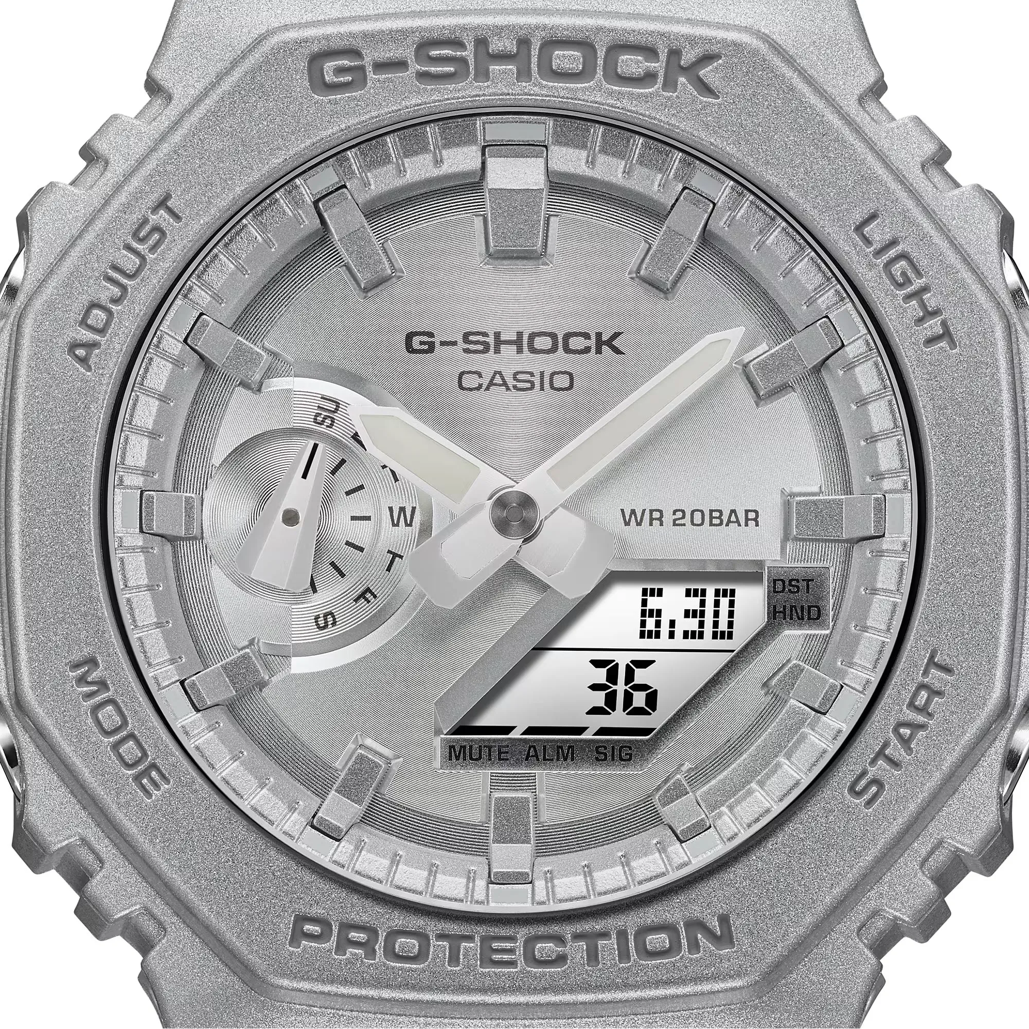 Casio G-Shock Forgotten Future Silver Metallic CasiOak Watch GA2100FF-8A