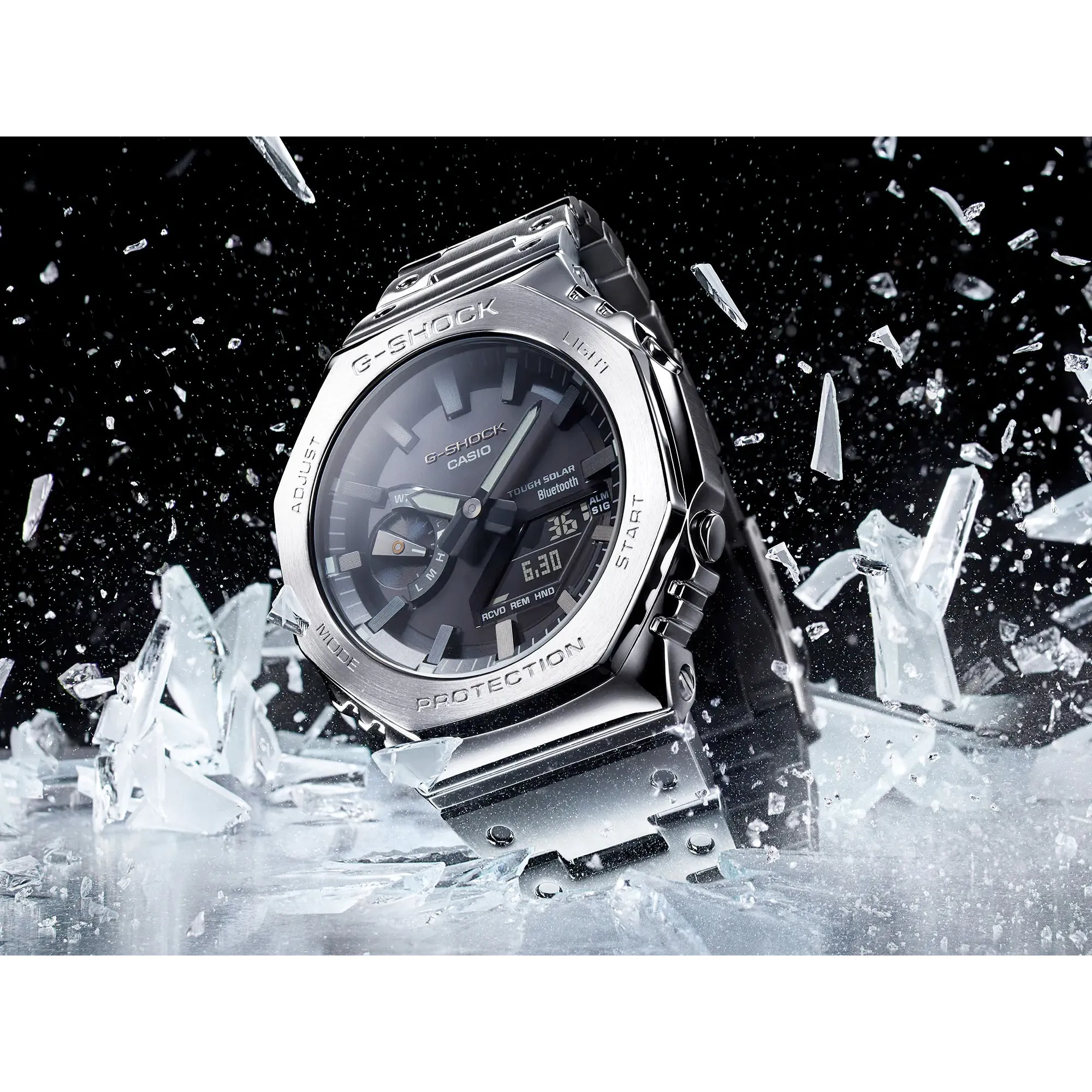 Casio G-Shock Full Metal Steel Solar Bluetooth 2100 CasiOak GMB2100D-1A