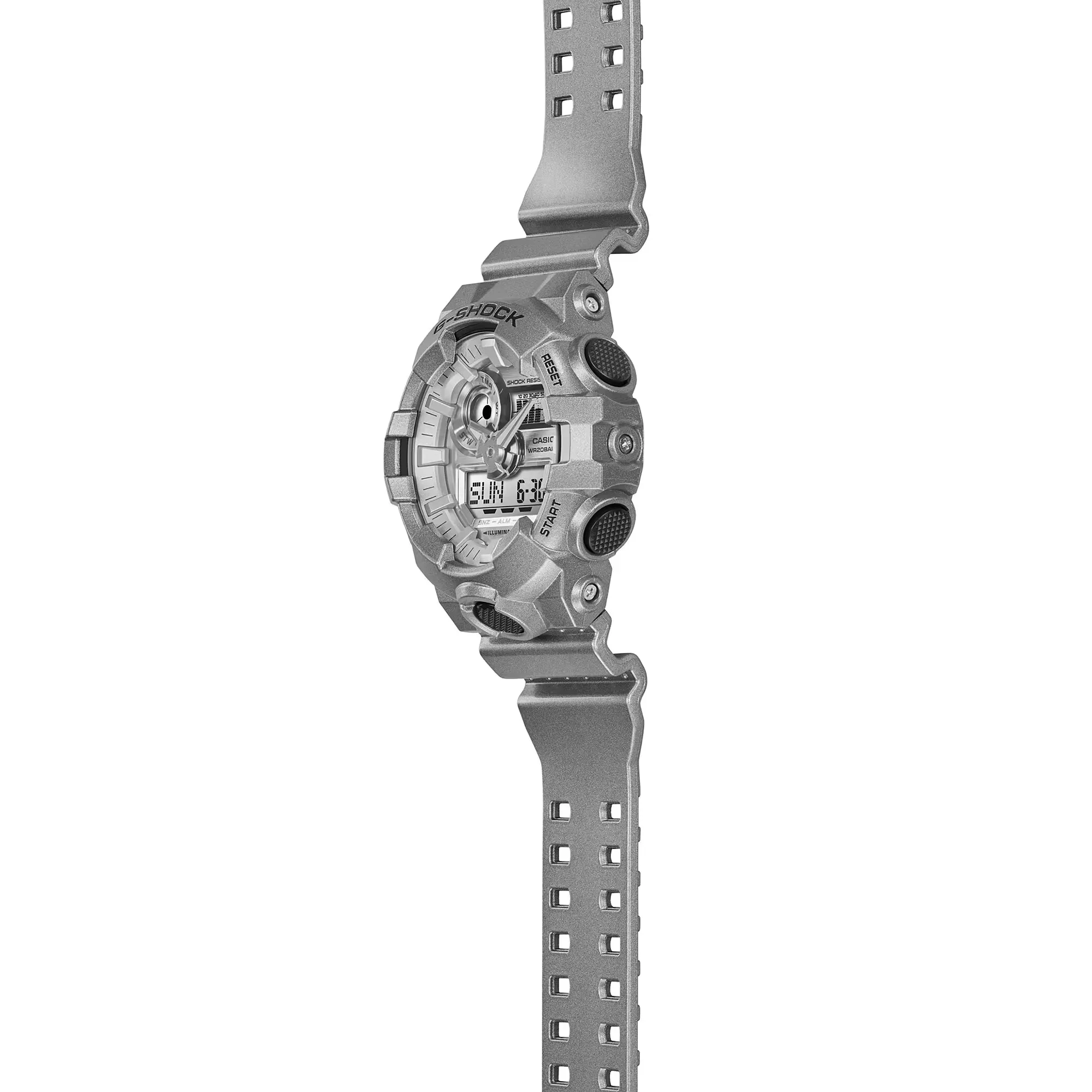 CASIO G-SHOCK GA700FF-8A Forgotten Future Silver Metallic Skeleton Watch