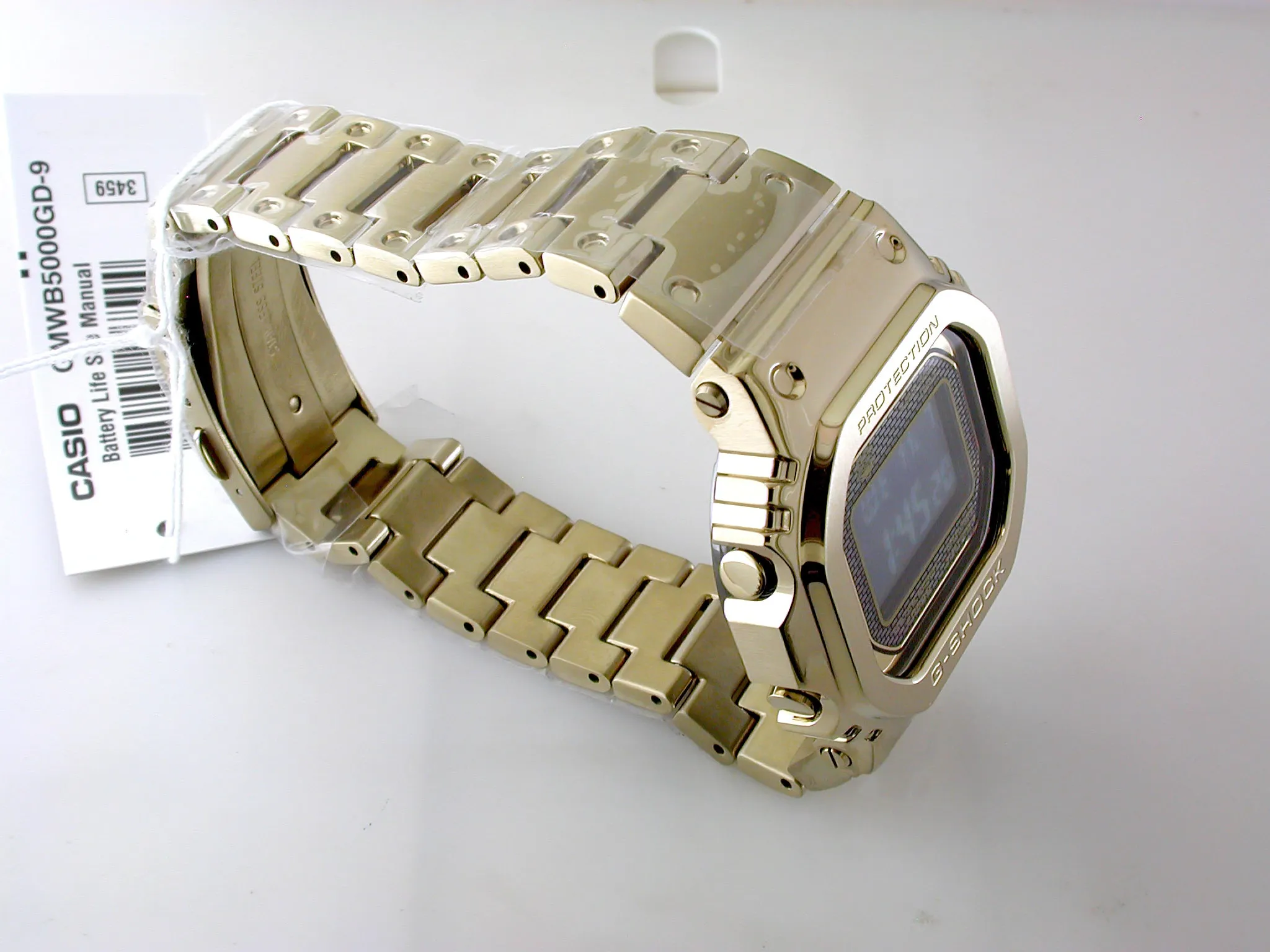 CASIO G-SHOCK GMW-B5000GD-9 Bluetooth Model Full Metal Gold Solar Square Watch Steel