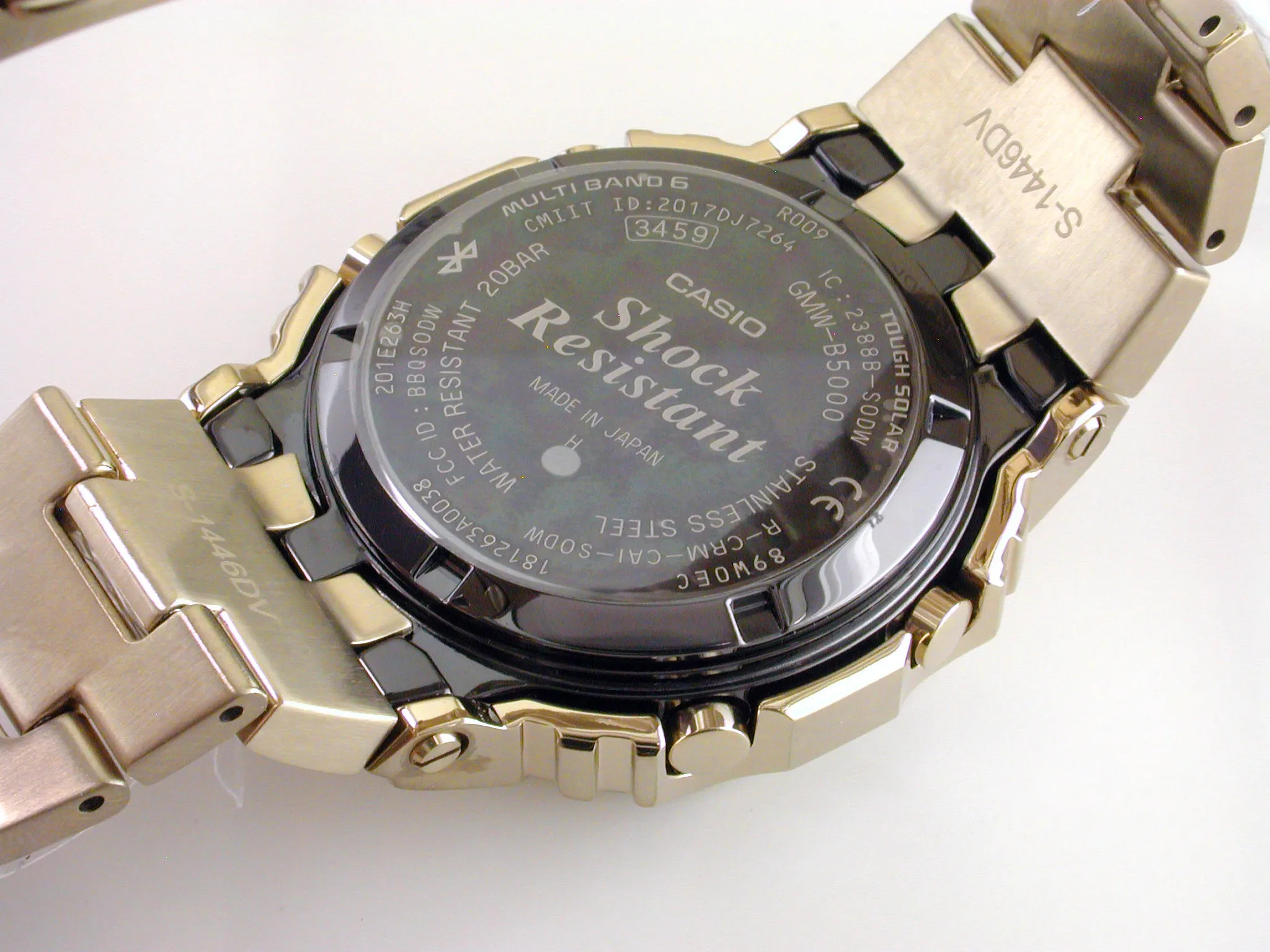 CASIO G-SHOCK GMW-B5000GD-9 Bluetooth Model Full Metal Gold Solar Square Watch Steel