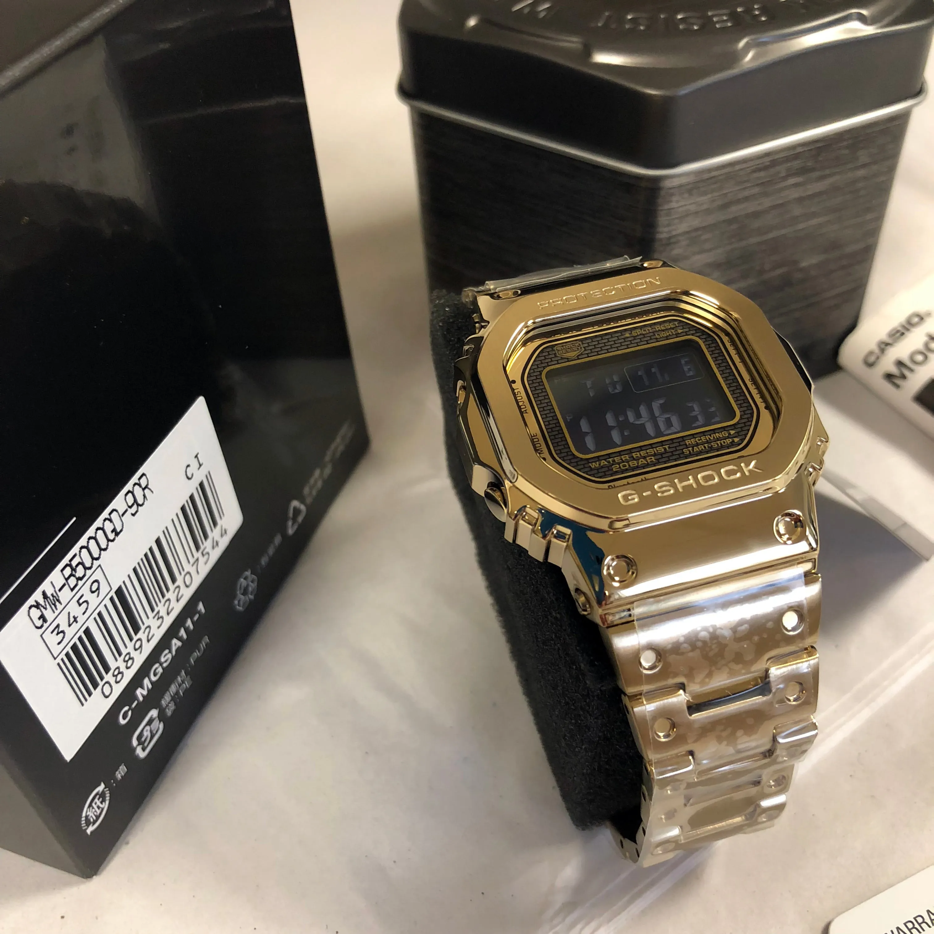 CASIO G-SHOCK GMW-B5000GD-9 Bluetooth Model Full Metal Gold Solar Square Watch Steel