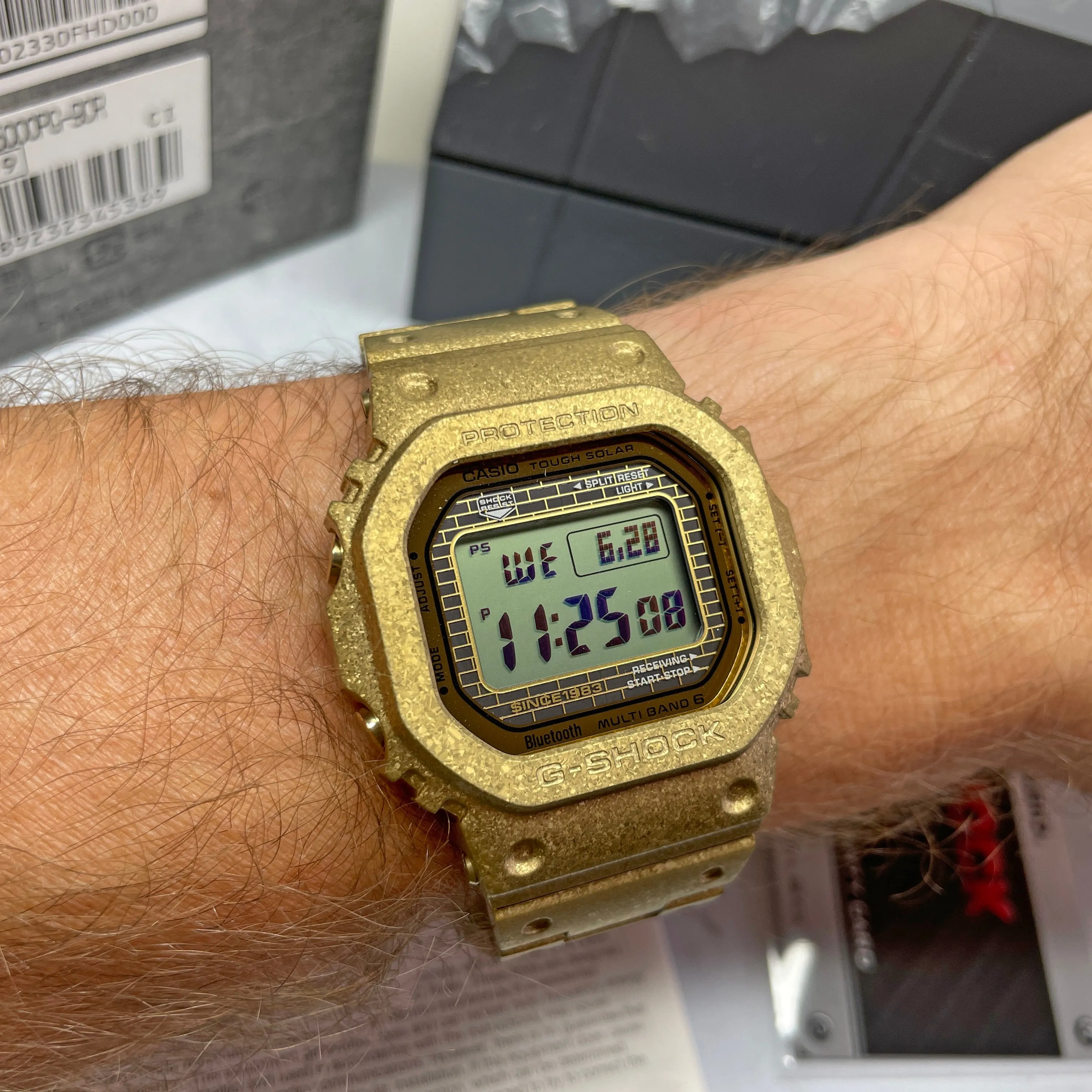 CASIO G-SHOCK GMWB5000PG-9 Gold 40th Anniversary Recrystallized Steel Bluetooth Full Metal Solar Watch