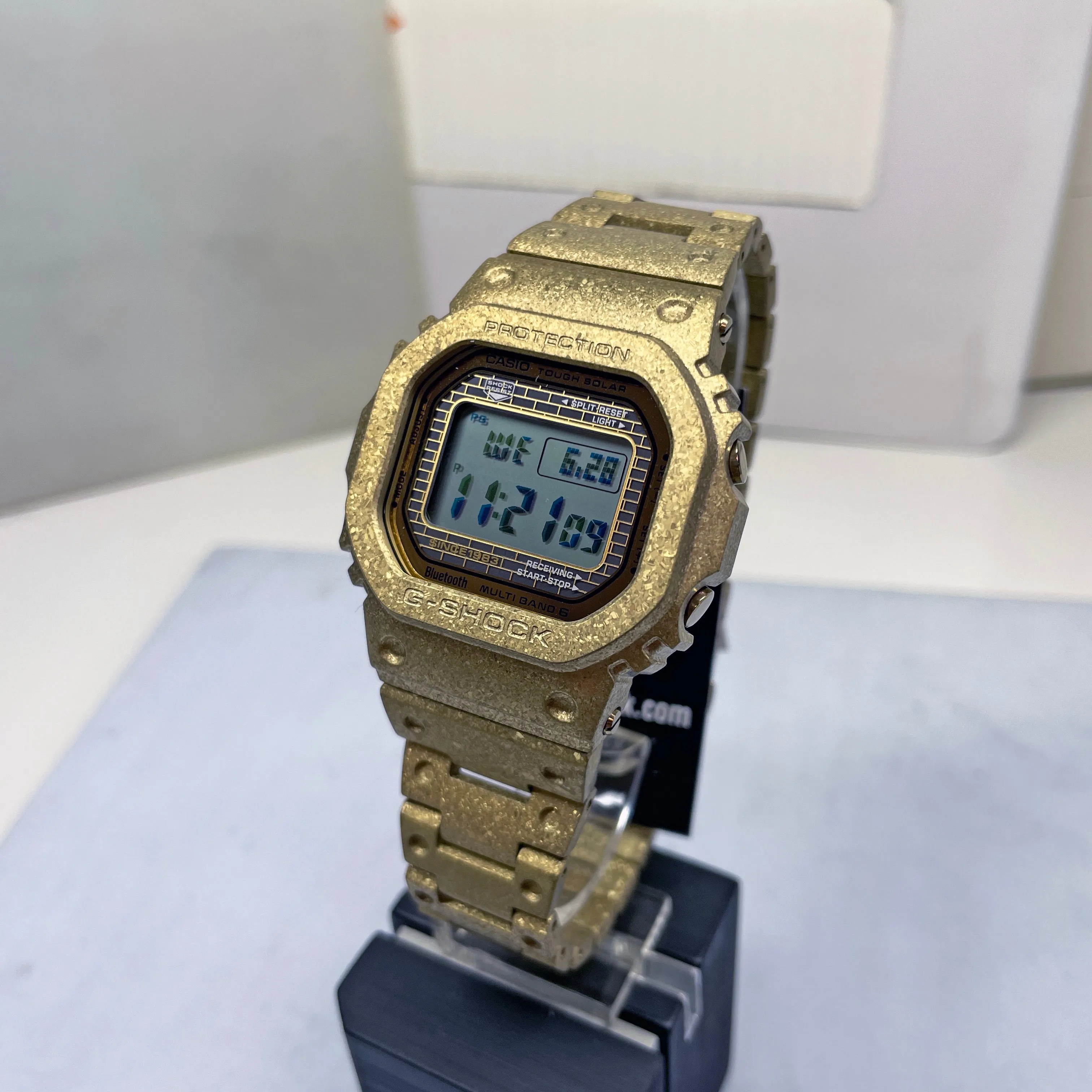 CASIO G-SHOCK GMWB5000PG-9 Gold 40th Anniversary Recrystallized Steel Bluetooth Full Metal Solar Watch