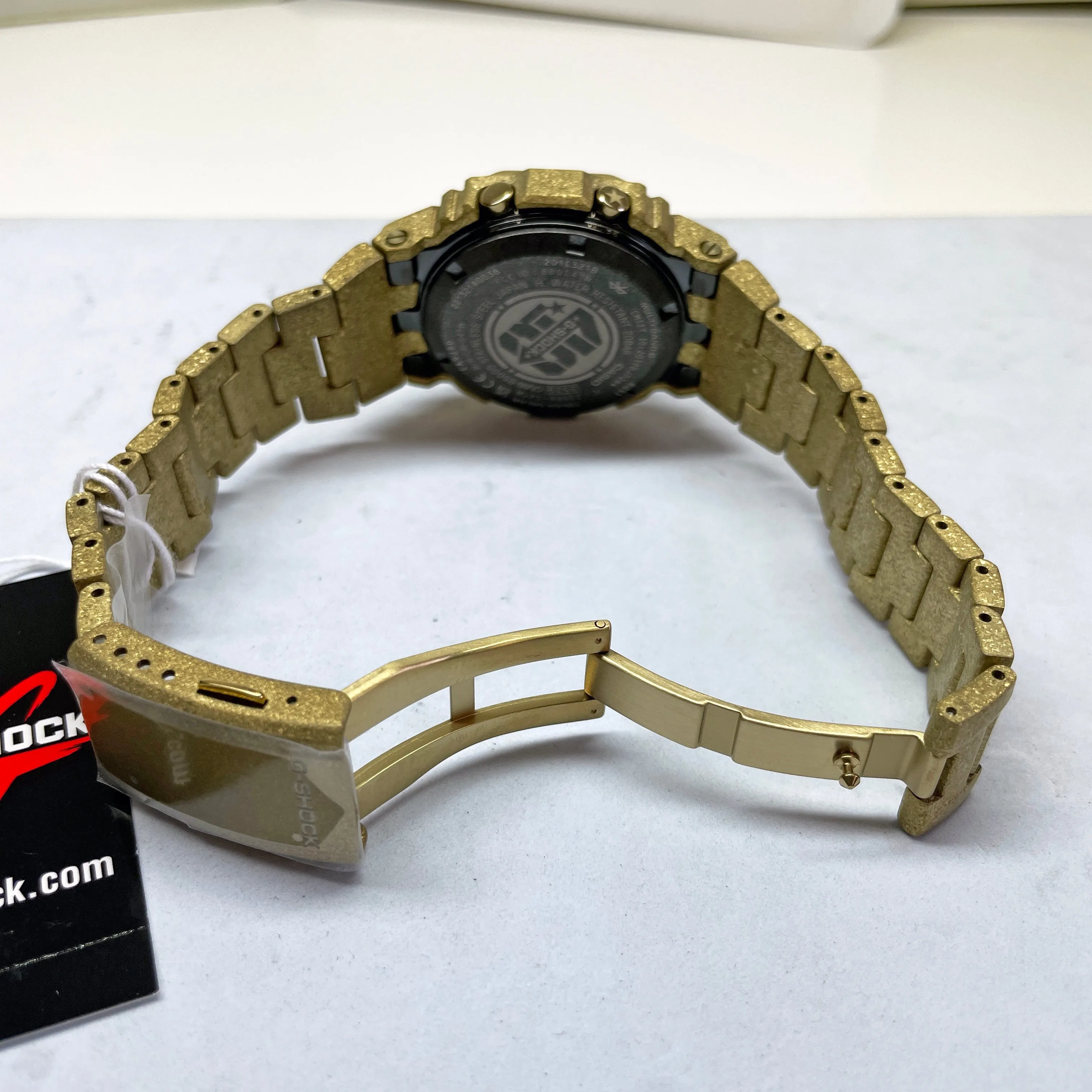 CASIO G-SHOCK GMWB5000PG-9 Gold 40th Anniversary Recrystallized Steel Bluetooth Full Metal Solar Watch