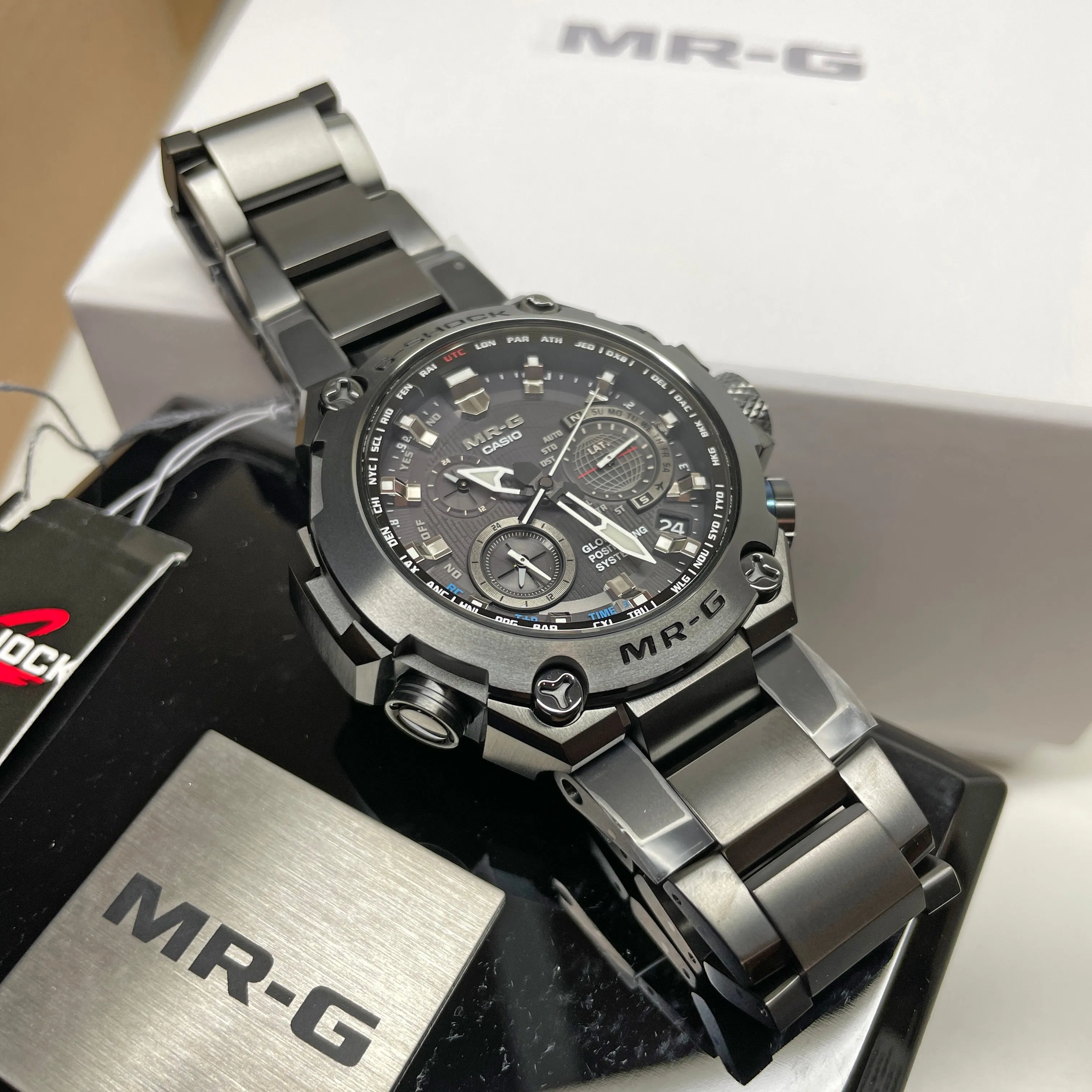 Casio G-Shock MR-G GPS Black Titanium Limited Edition Watch MRGG1000B-1A