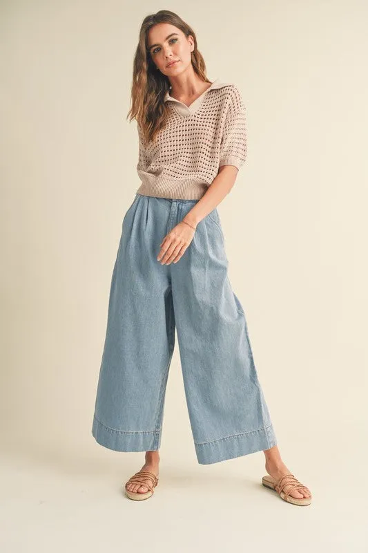 CECE WIDE LEG PANTS