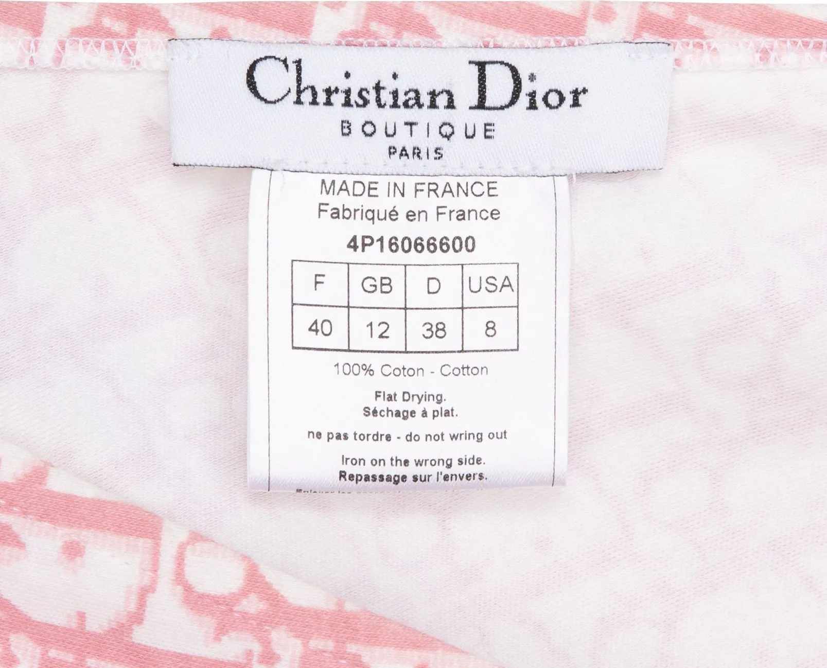 Christian Dior Diorissimo Girly Floral Applique Dress