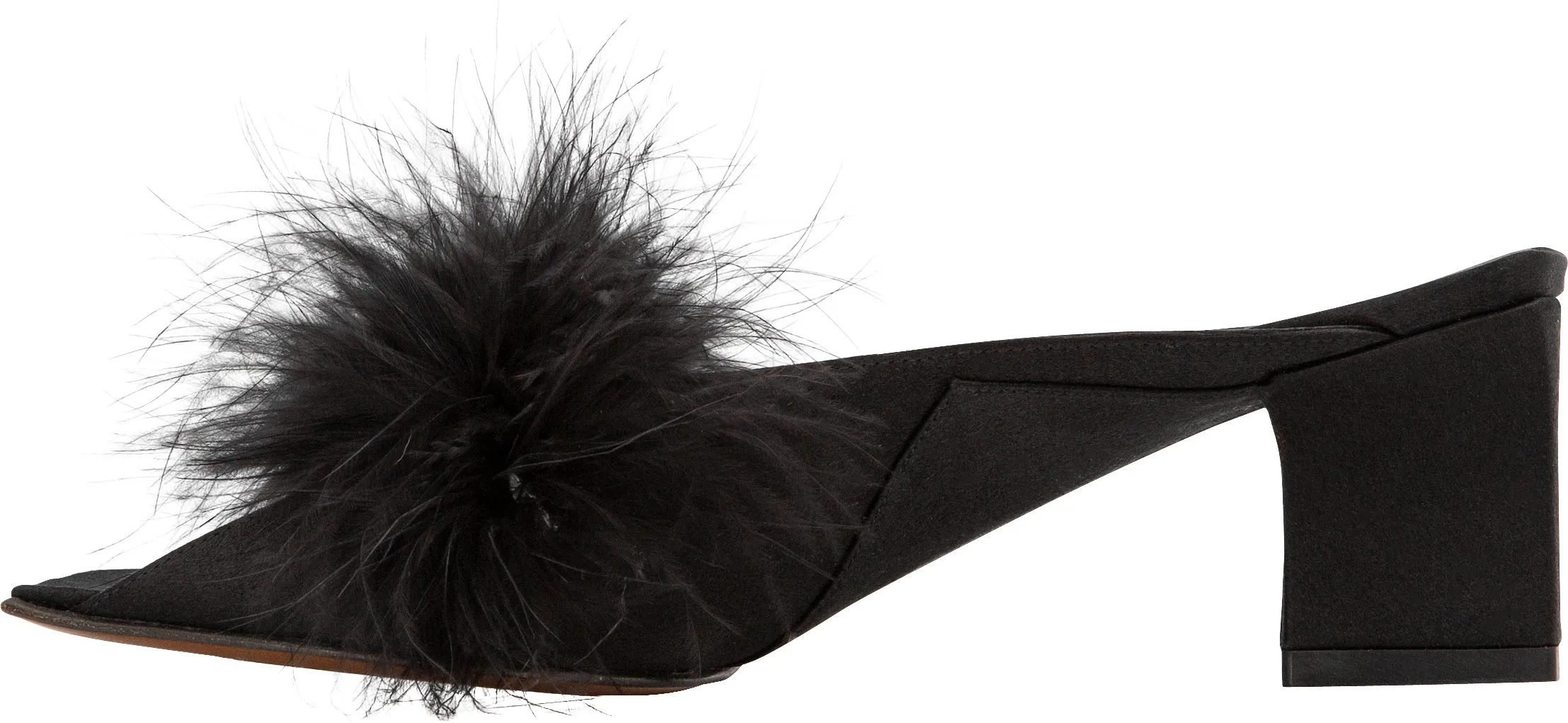 Christian Dior Marabou Satin Mules