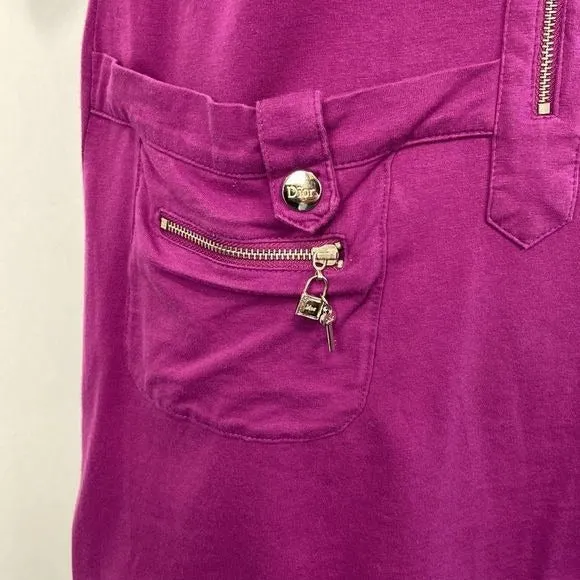 ChristianDiorPurple Zip with Charms Dress