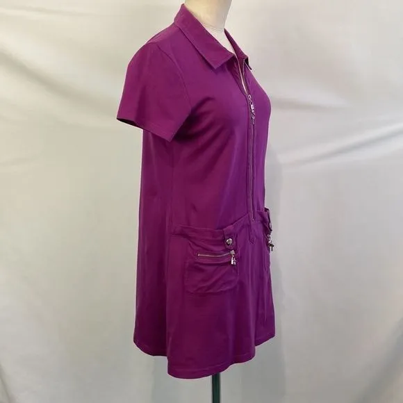 ChristianDiorPurple Zip with Charms Dress