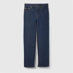 DENIM TROUSER WITH GUCCI LABEL