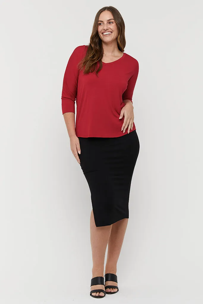 Dolman Sleeve Top - True Red