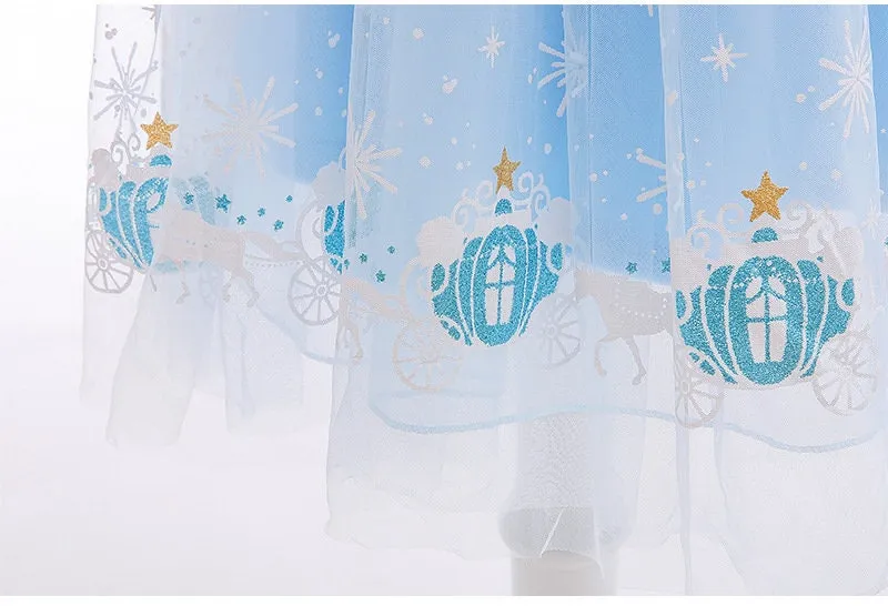 Elsa Inspired Dress Princess Costume for Girls