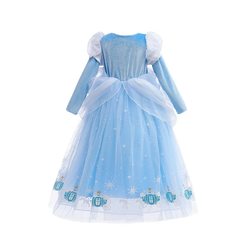 Elsa Inspired Dress Princess Costume for Girls