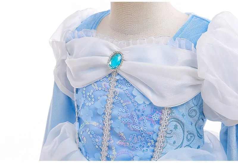 Elsa Inspired Dress Princess Costume for Girls