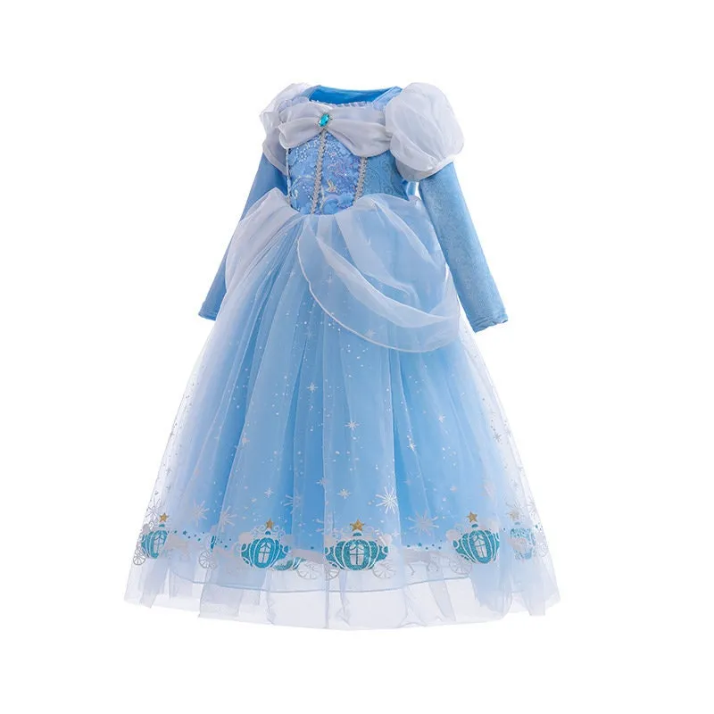 Elsa Inspired Dress Princess Costume for Girls