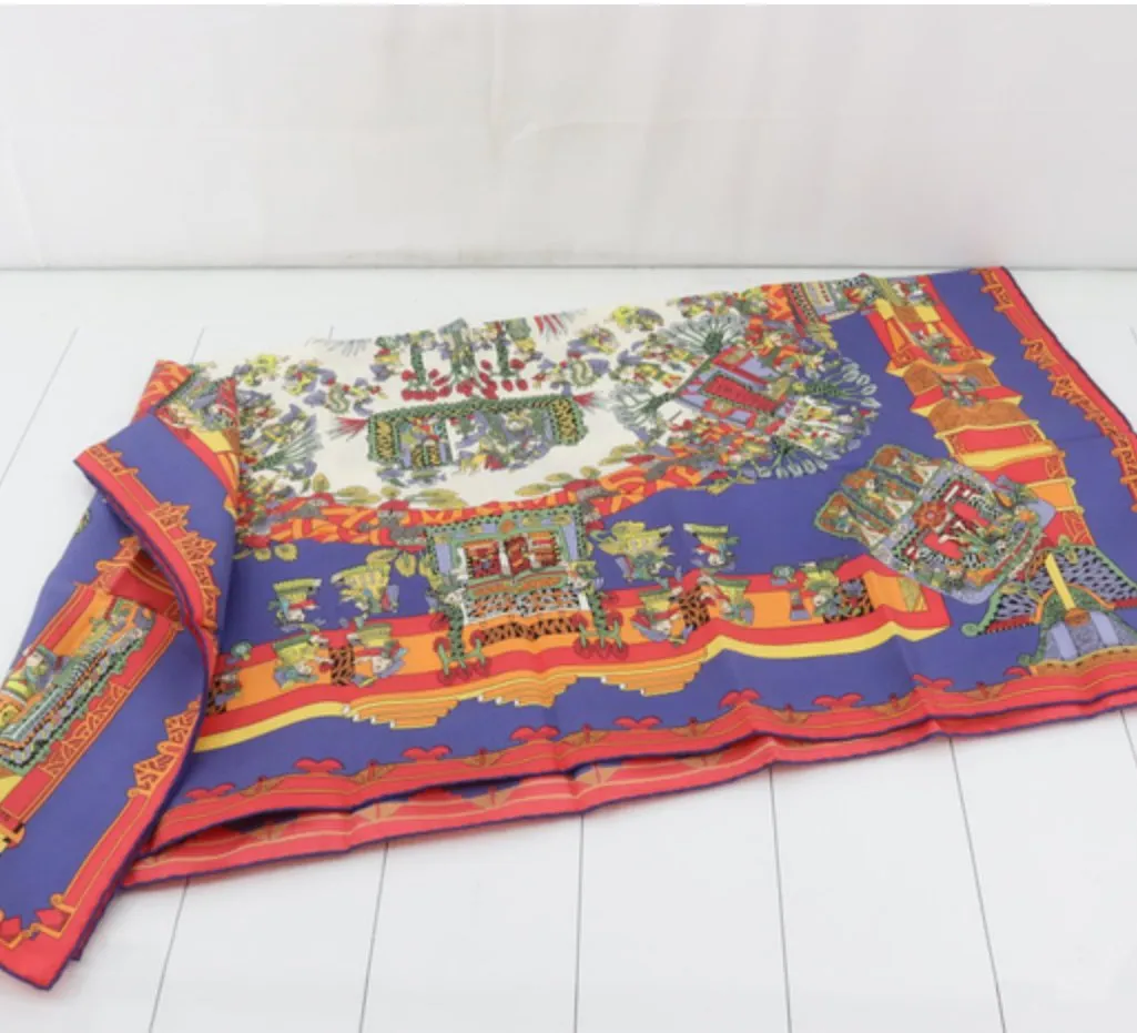 HERMES Carre 90 ASTRES et SOLEILS Scarf Silk