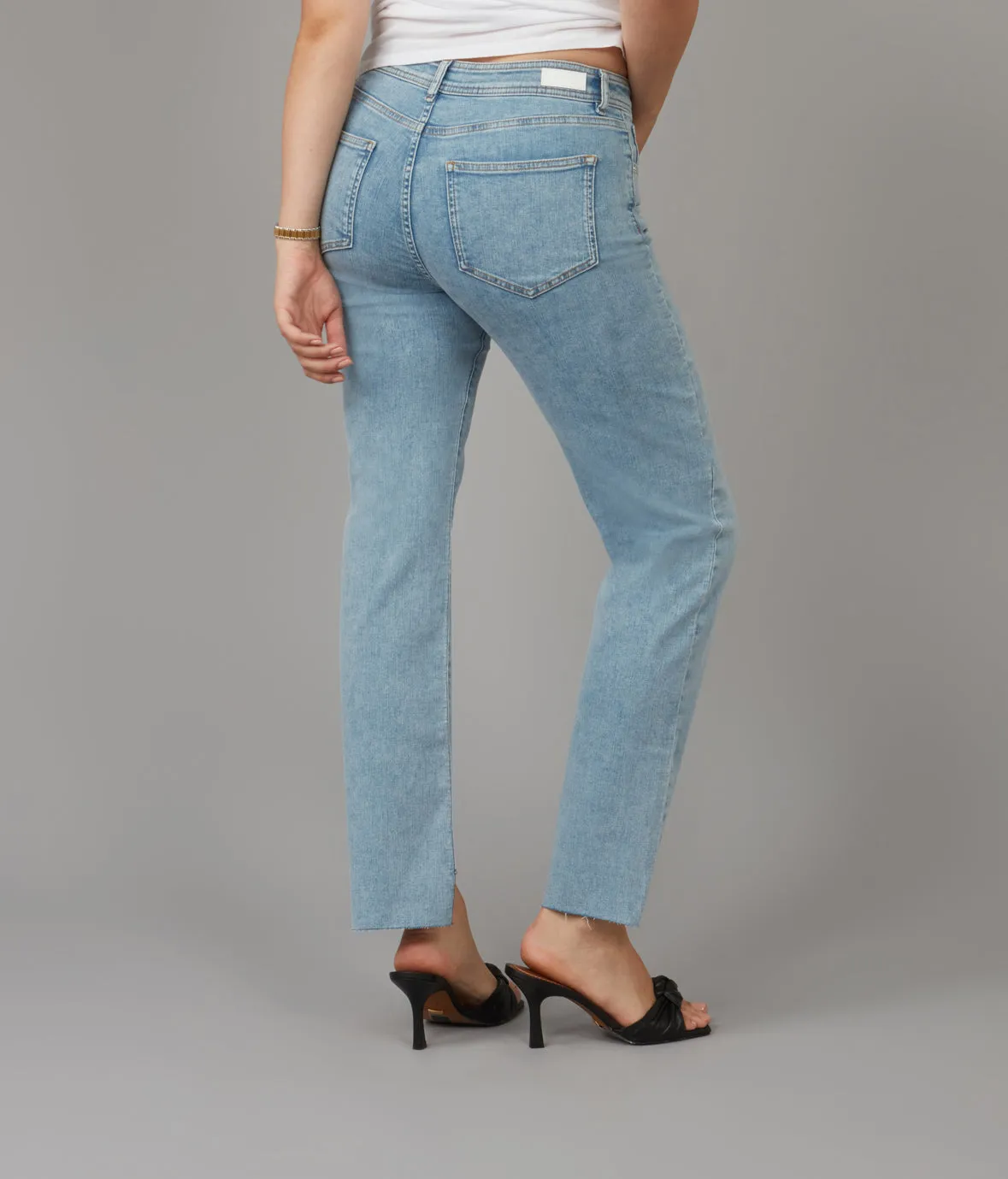 JASPER-TD Mid Rise Straight Jeans