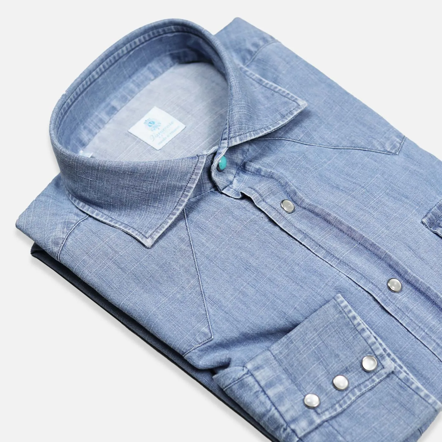 Light Blue Denim Sawtooth Westerner Shirt