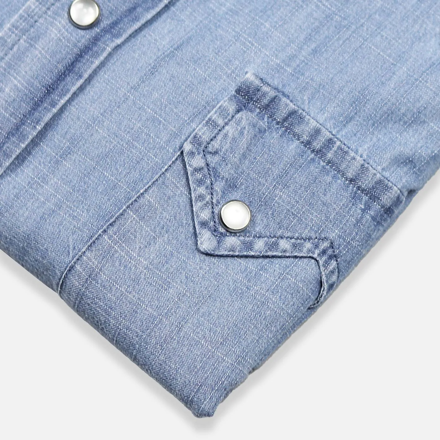 Light Blue Denim Sawtooth Westerner Shirt