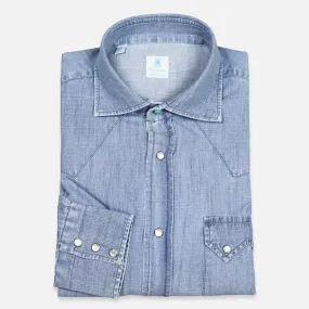 Light Blue Denim Sawtooth Westerner Shirt