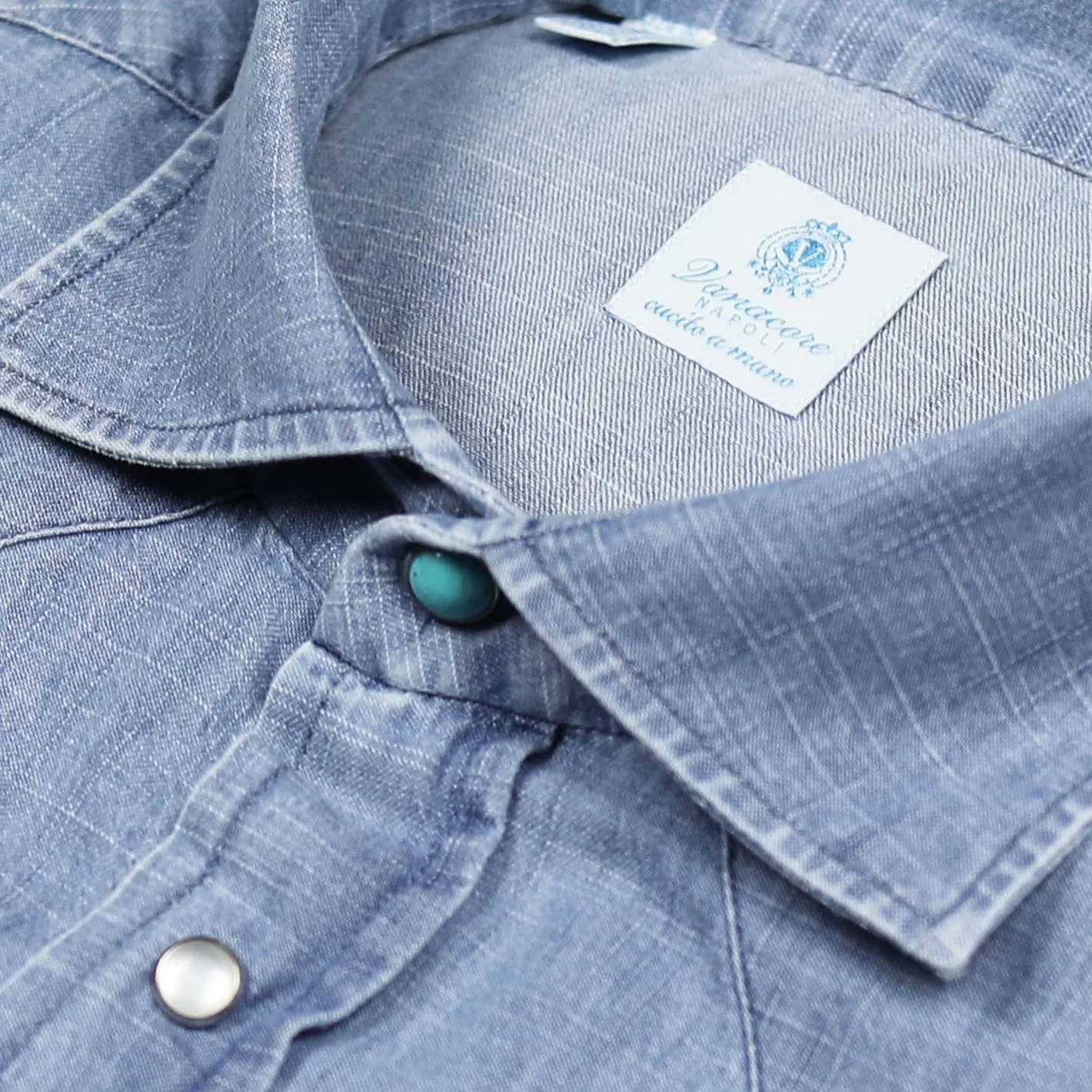 Light Blue Denim Sawtooth Westerner Shirt