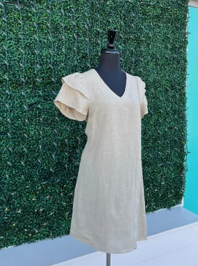 Linen Flutter Dress