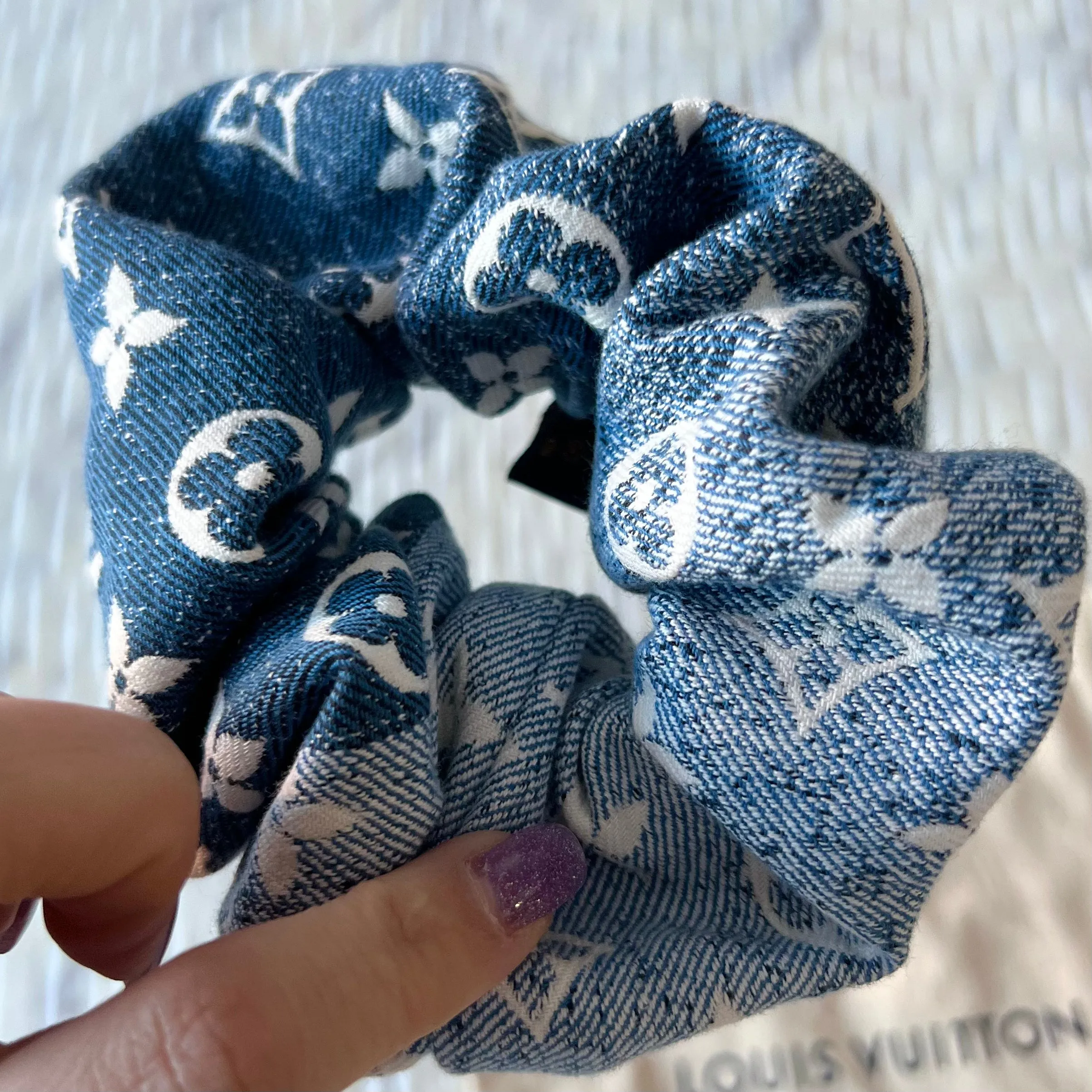 Louis Vuitton Denim Scrunchy