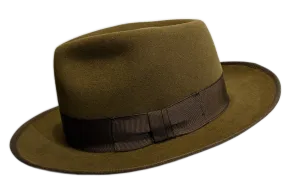 Magill 'Johnny D' Prestige fur felt Caramel Fedora hat