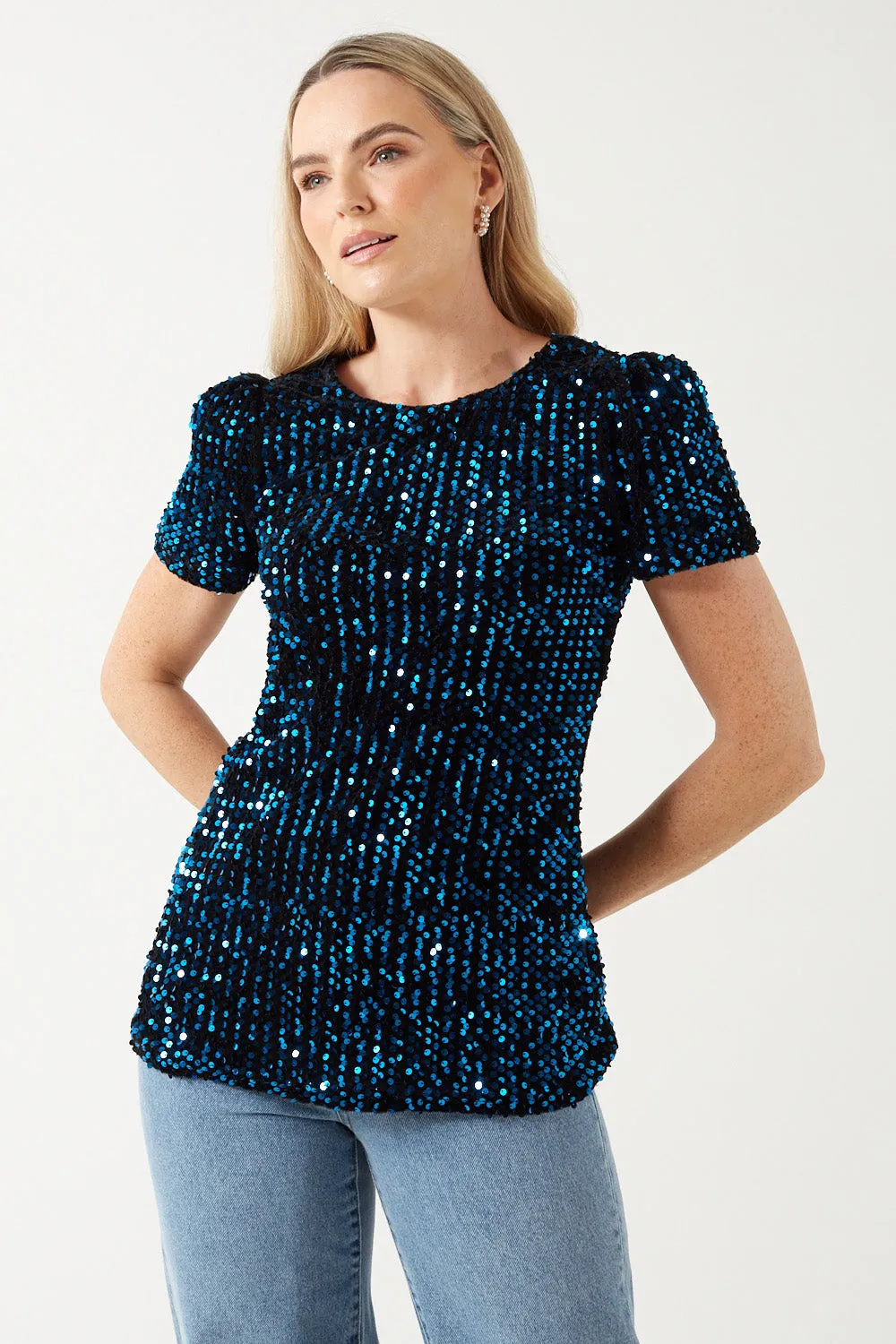 Marc Angelo Sequin Top