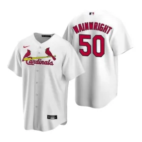 Mens St. Louis Cardinals Adam Wainwright Cool Base Replica Jersey White