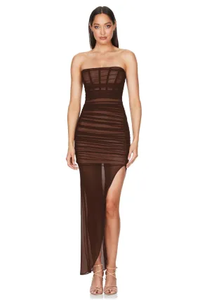 Nookie Eden Gown - Chocolate