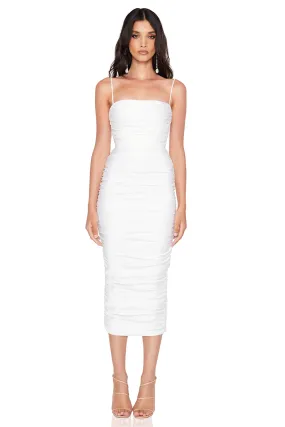 Nookie Pallisade Midi Dress - Ivory