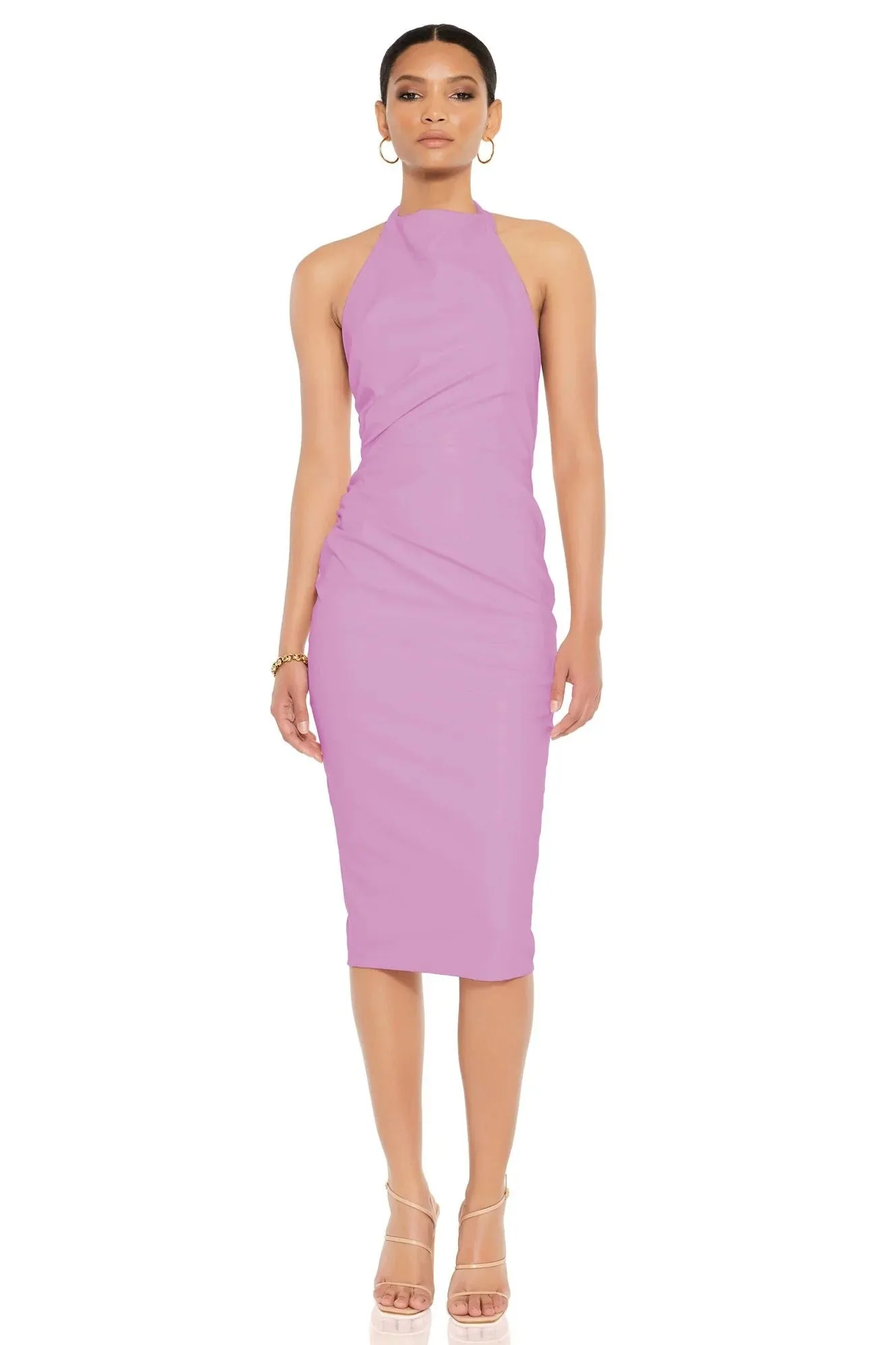 Nookie Rebel Midi Dress - Lilac