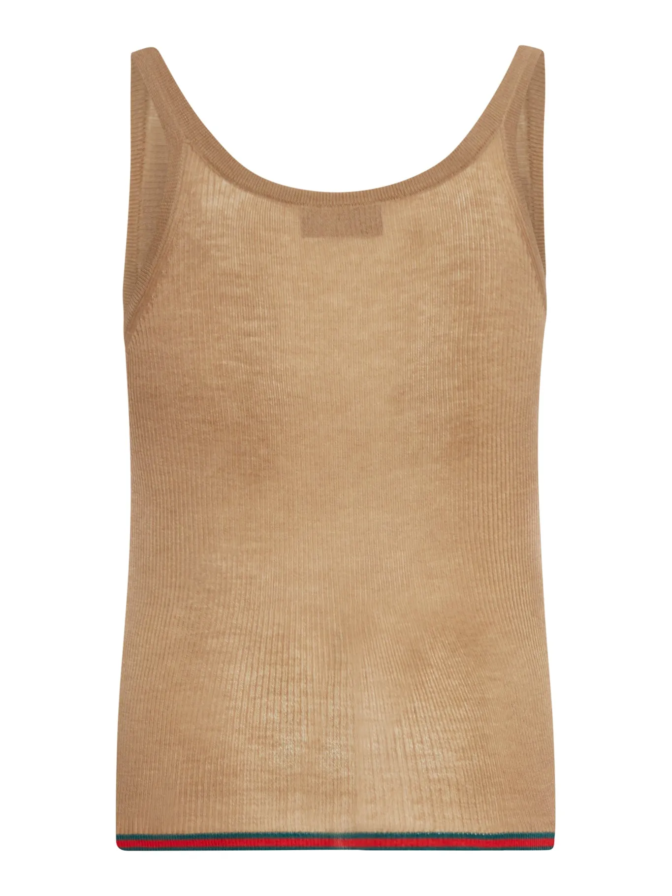 RIBBED SILK AND CASHMERE TANK TOP