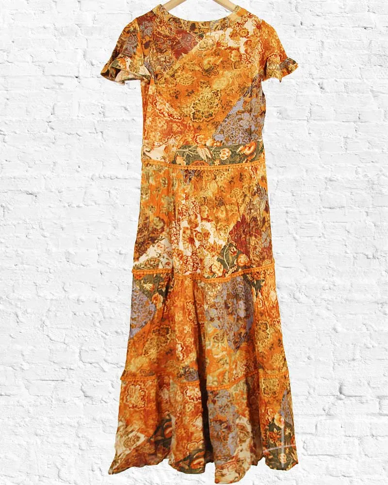 Rust Garden Party Dress