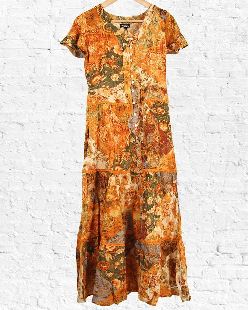 Rust Garden Party Dress