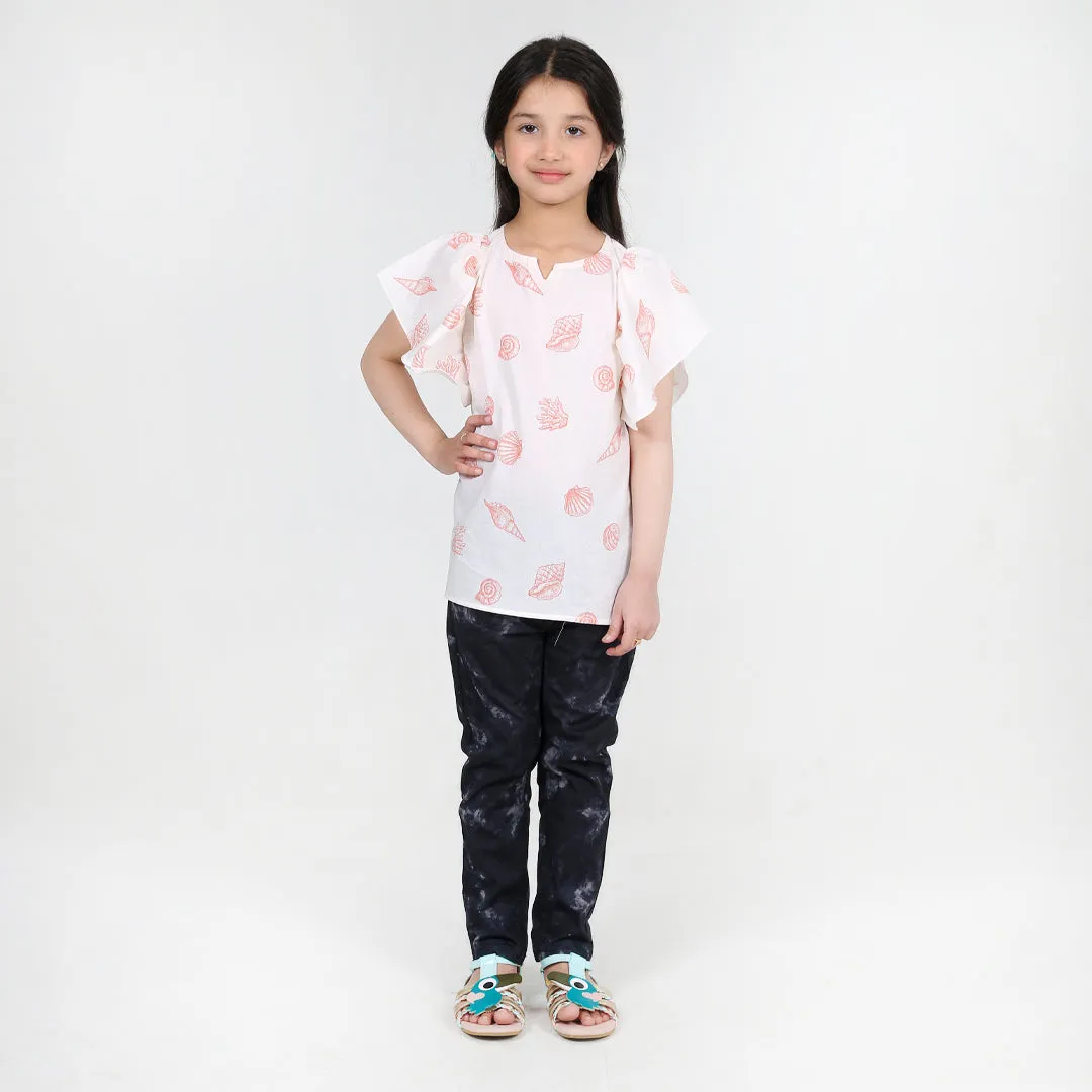 Sea Shell Printed Top