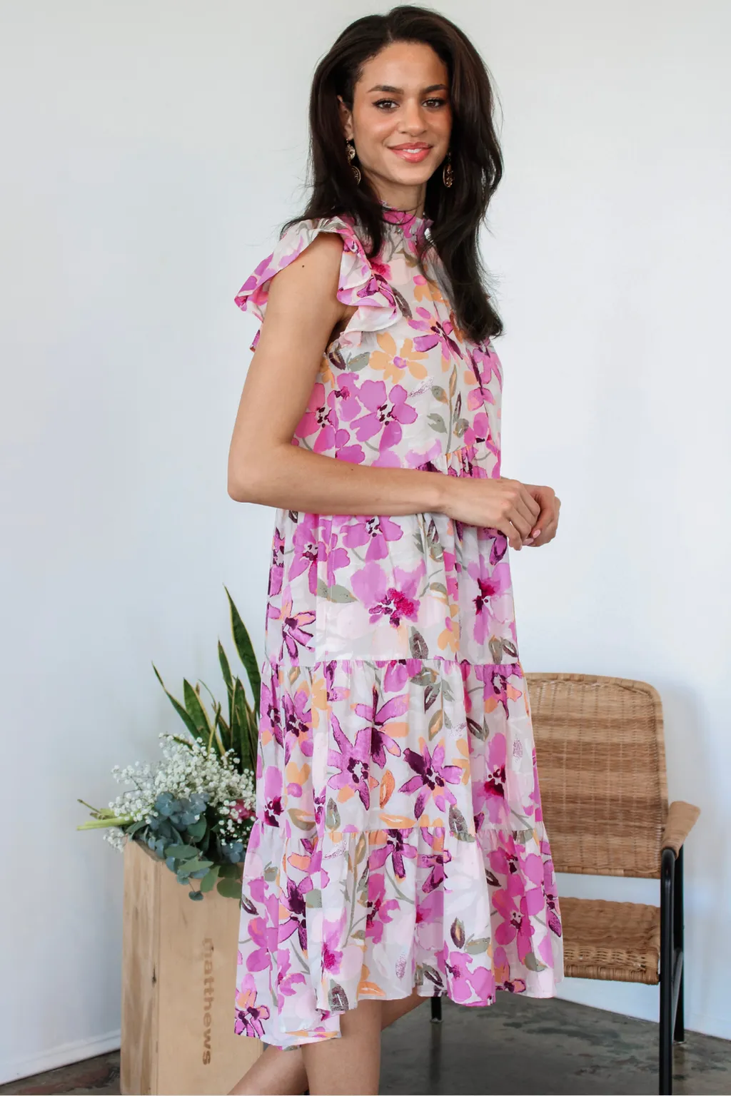 Superbloom Floral Midi Dress