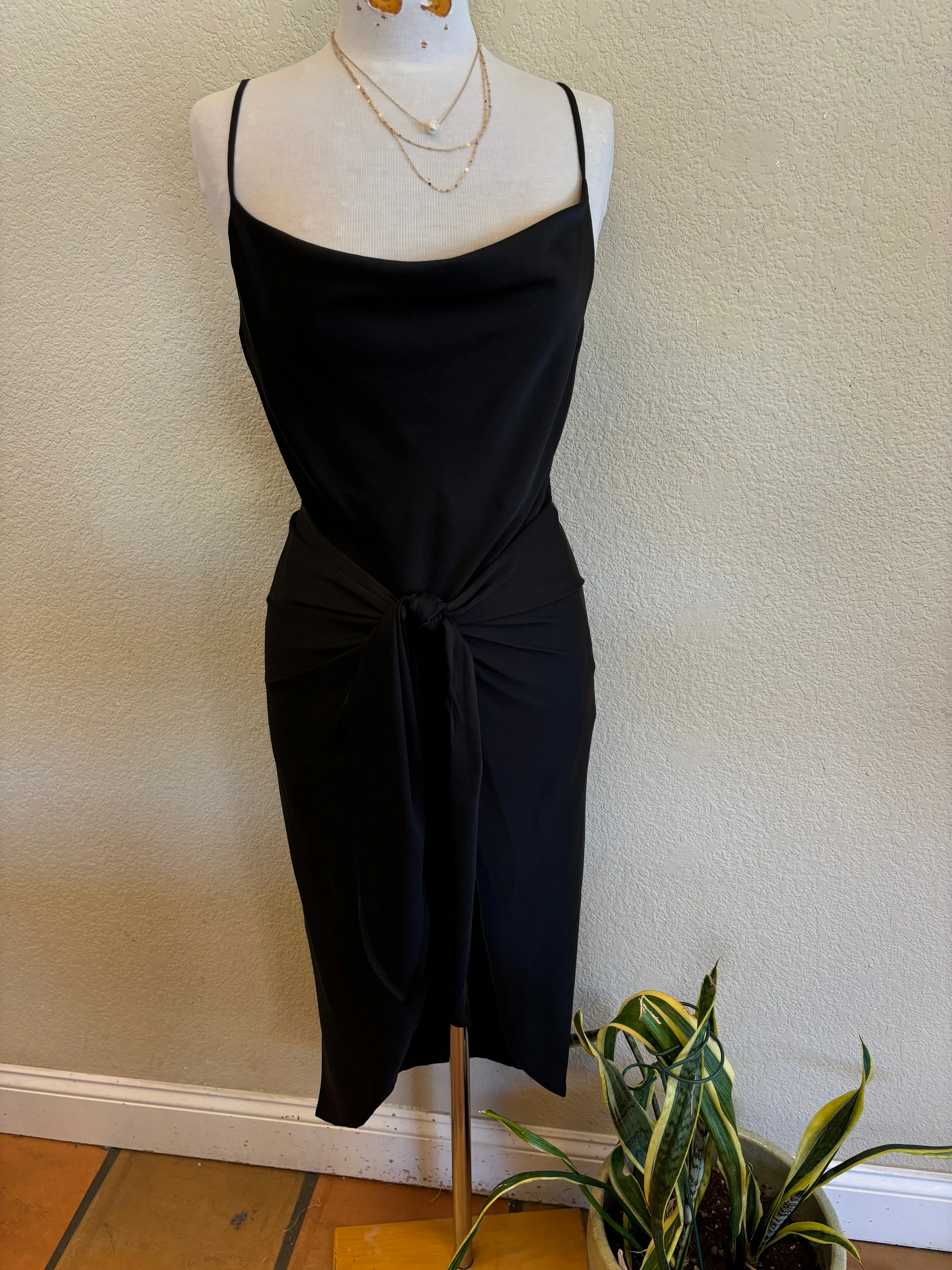 TIA COWL NECK DRESS